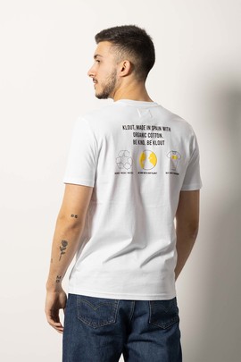  Camiseta Klout Recycle Blanca para Hombre y Mujer - COPIA