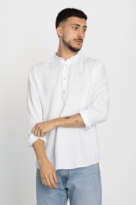  Camisa Klout Polera Cuarzo Blanca para Hombre