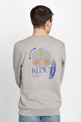  Sudadera Klout Aesthetic Gris para Hombre y Mujer