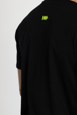  Camiseta Klout Neon Logo Bordado Negro