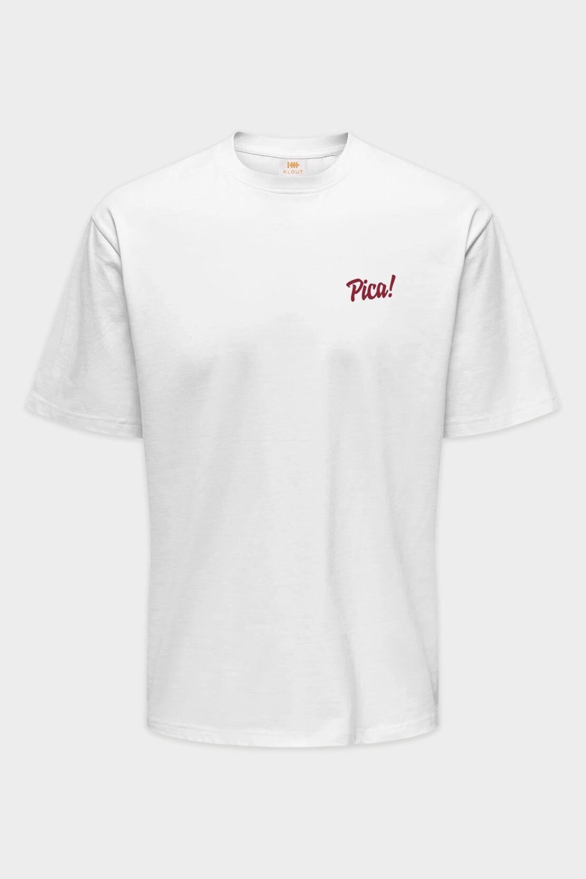 Camiseta Klout Pica Blanco Para Hombre y Mujer
