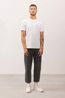  Camiseta Klout Fall Vibes Blanco para Hombre