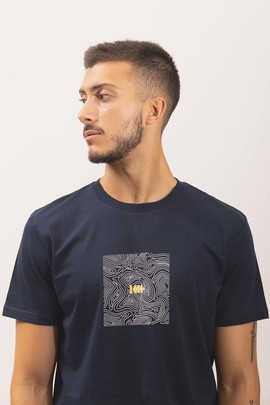  Camiseta Klout Isobaras Marino para Hombre